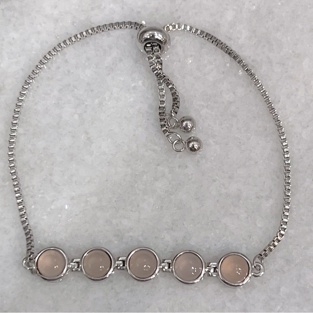 Pink Chalcedony BOLO Bracelet
